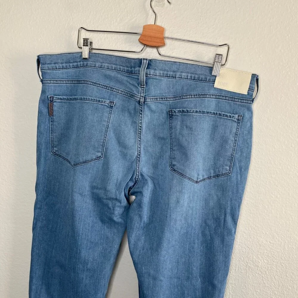 Paige Mens Lennox Slim Fit Jeans Size 40 Robby Light Blue Wash